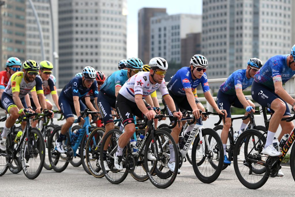 Mark Cavendish in action at the Tour de France Singapore Criterium