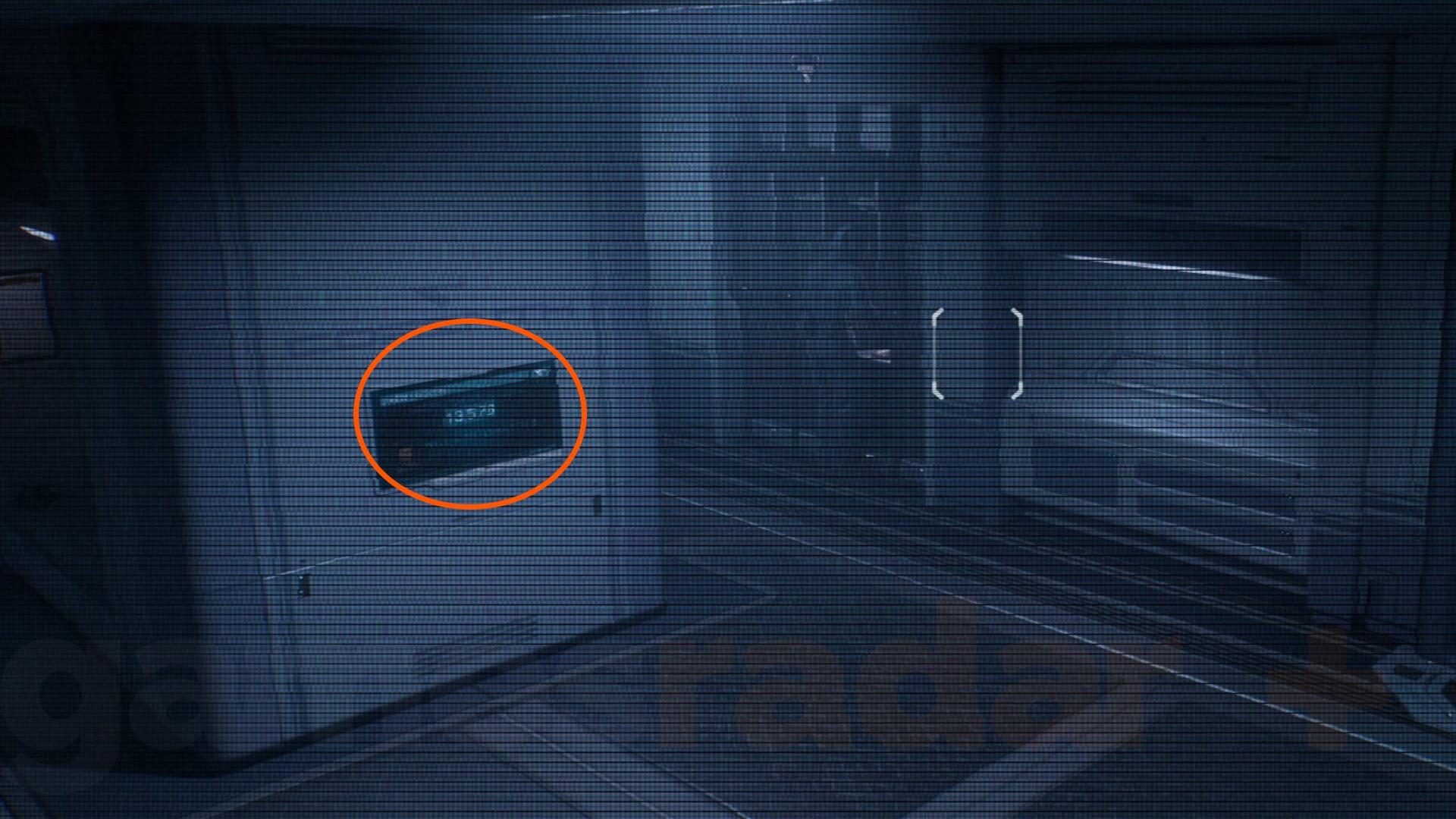 The code to the Directive 8020 locker room on a security camera