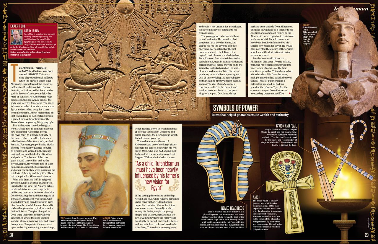 Tutankhamun feature spread 2, All About History 122