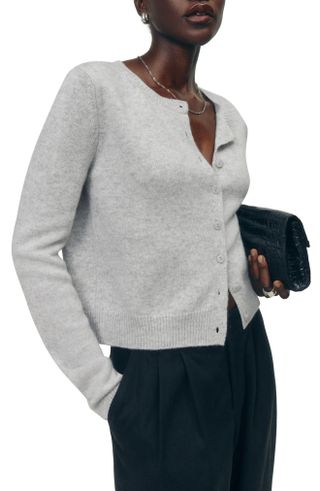 Clara Cashmere & Wool Cardigan Sweater