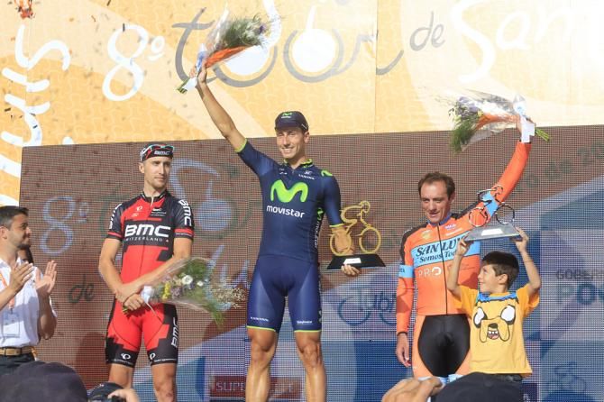 Taylor Phinney, Adriano Malori and Jorge Giacinti made up the time trial podium