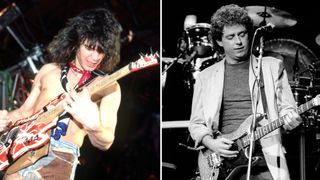Eddie Van Halen and Steve Lukather