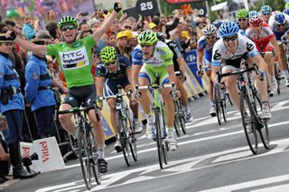 Mark Cavendish wins at the 2011 Tour de France