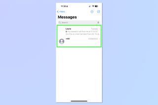 A screenshot showing how to enable dual SIM message filtering on iPhone