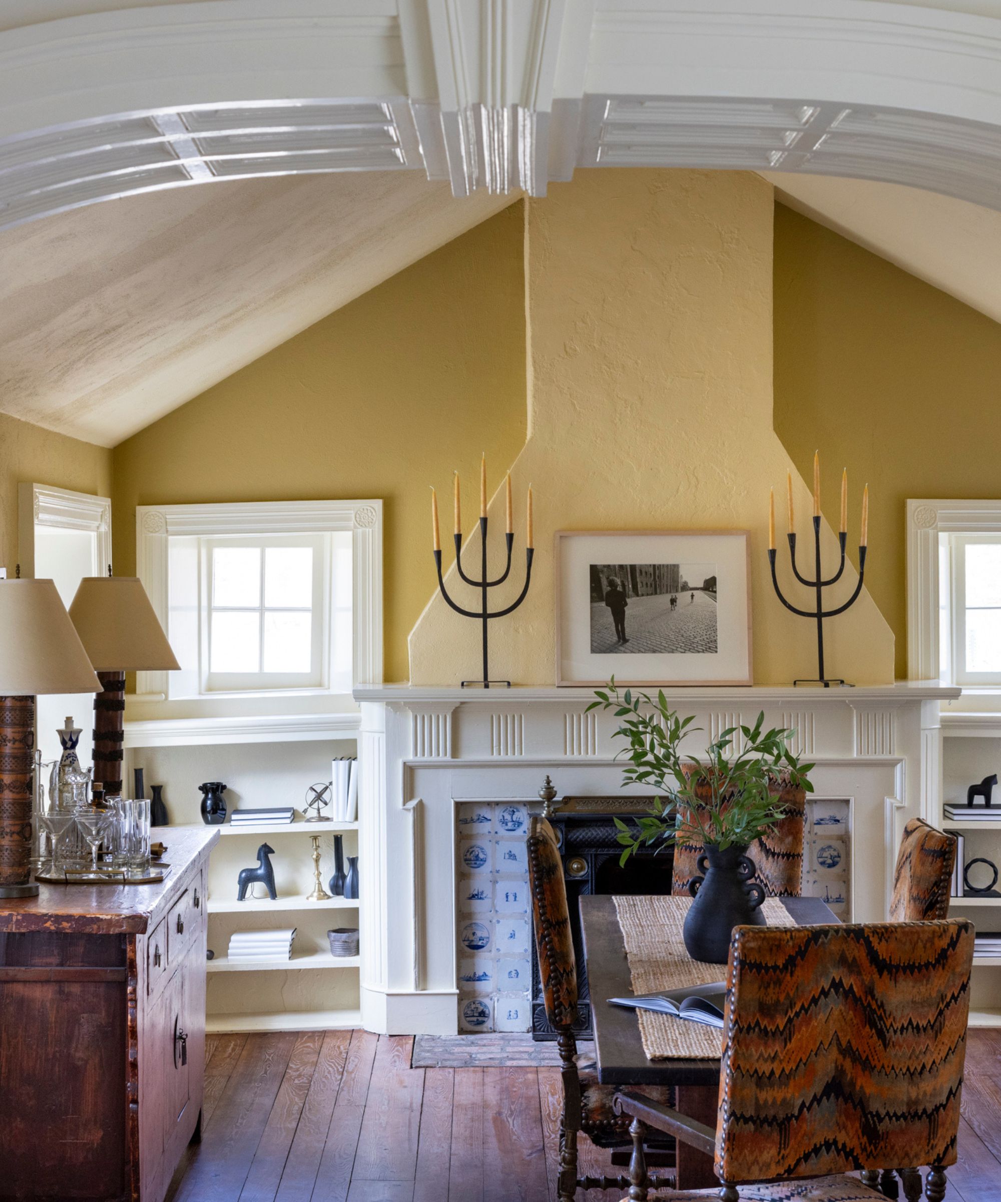 Stone House fireplace