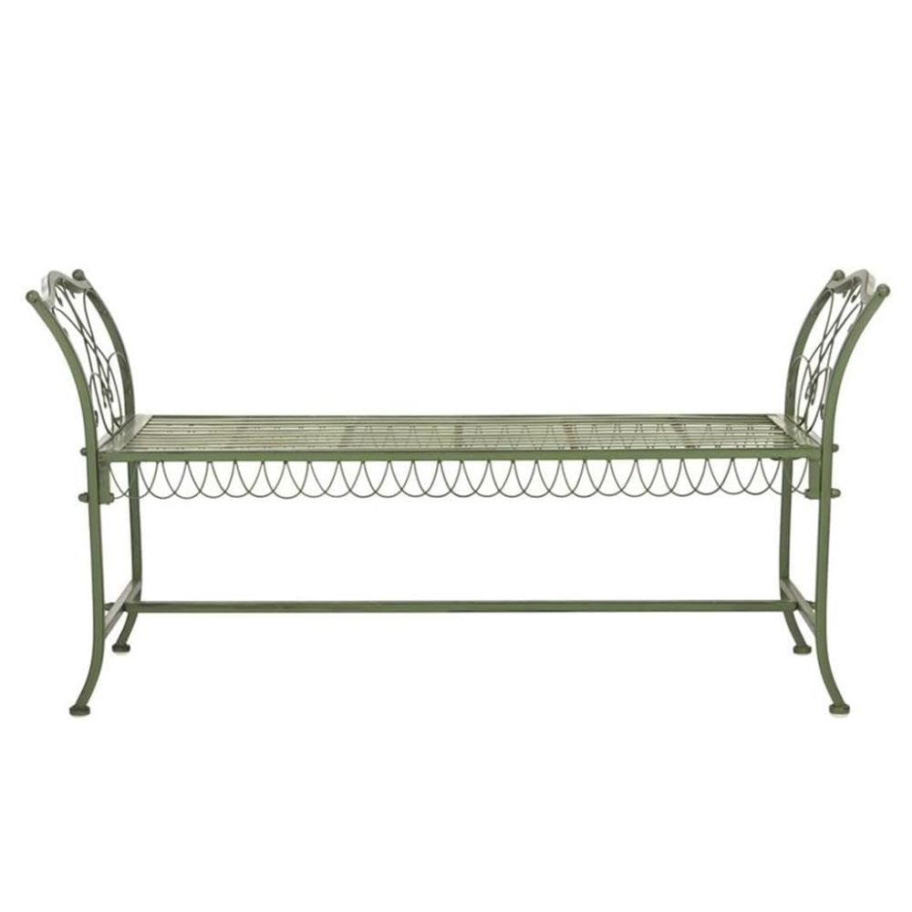 SAFAVIEH Jovanna Dark Slate Grey 2 Seat Bench