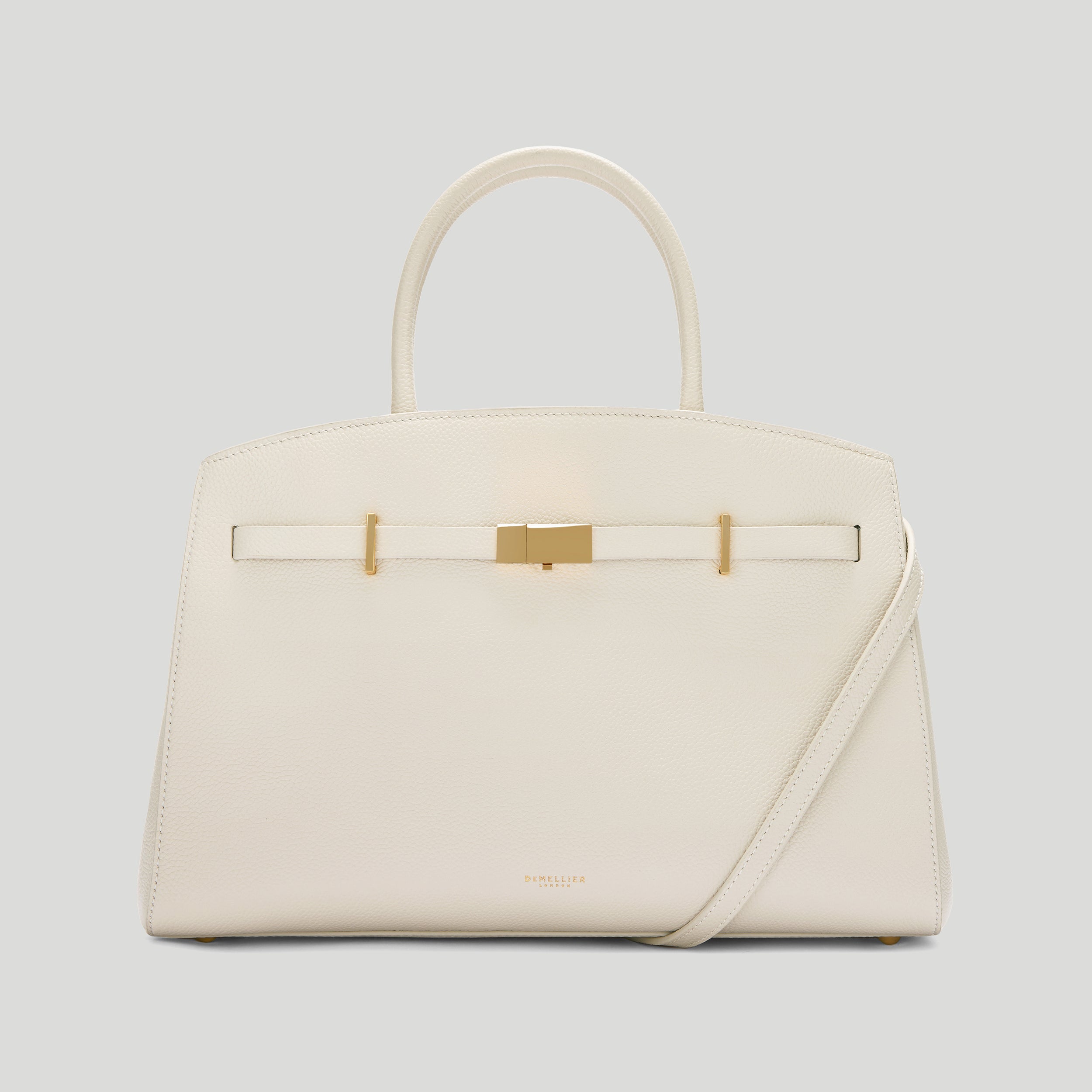 The Midi Hudson | Chalk Small Grain | Demellier