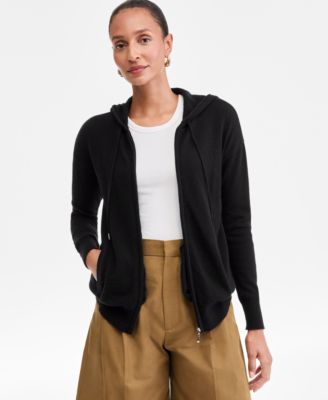 Women's 100% Cashmere Zip Hoodie, Pxs-3x, Macy's Exclusive