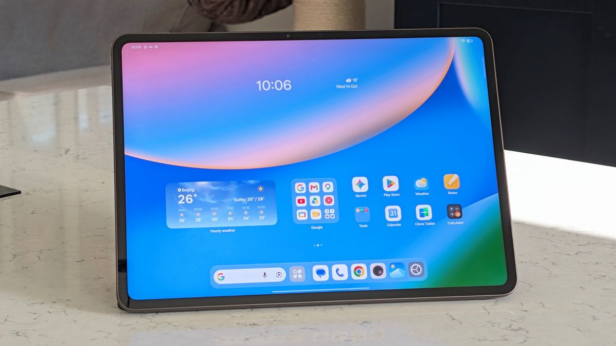 Oppo Pad 5 Pro on a counter