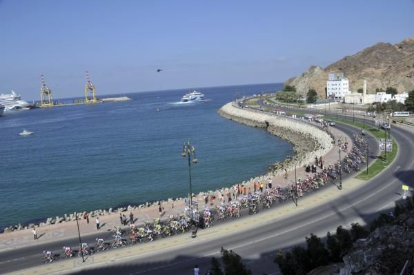 The route followed the sea at this point.
