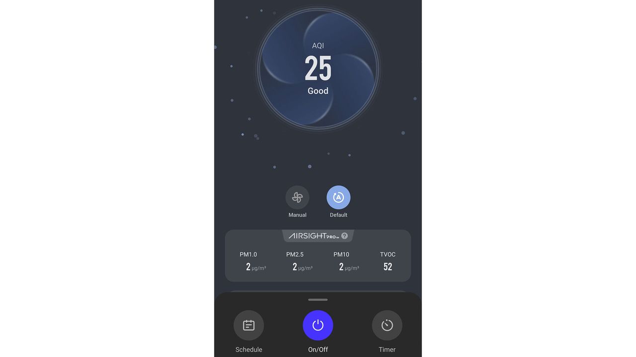 A screenshot of the main menu from the VeSync app