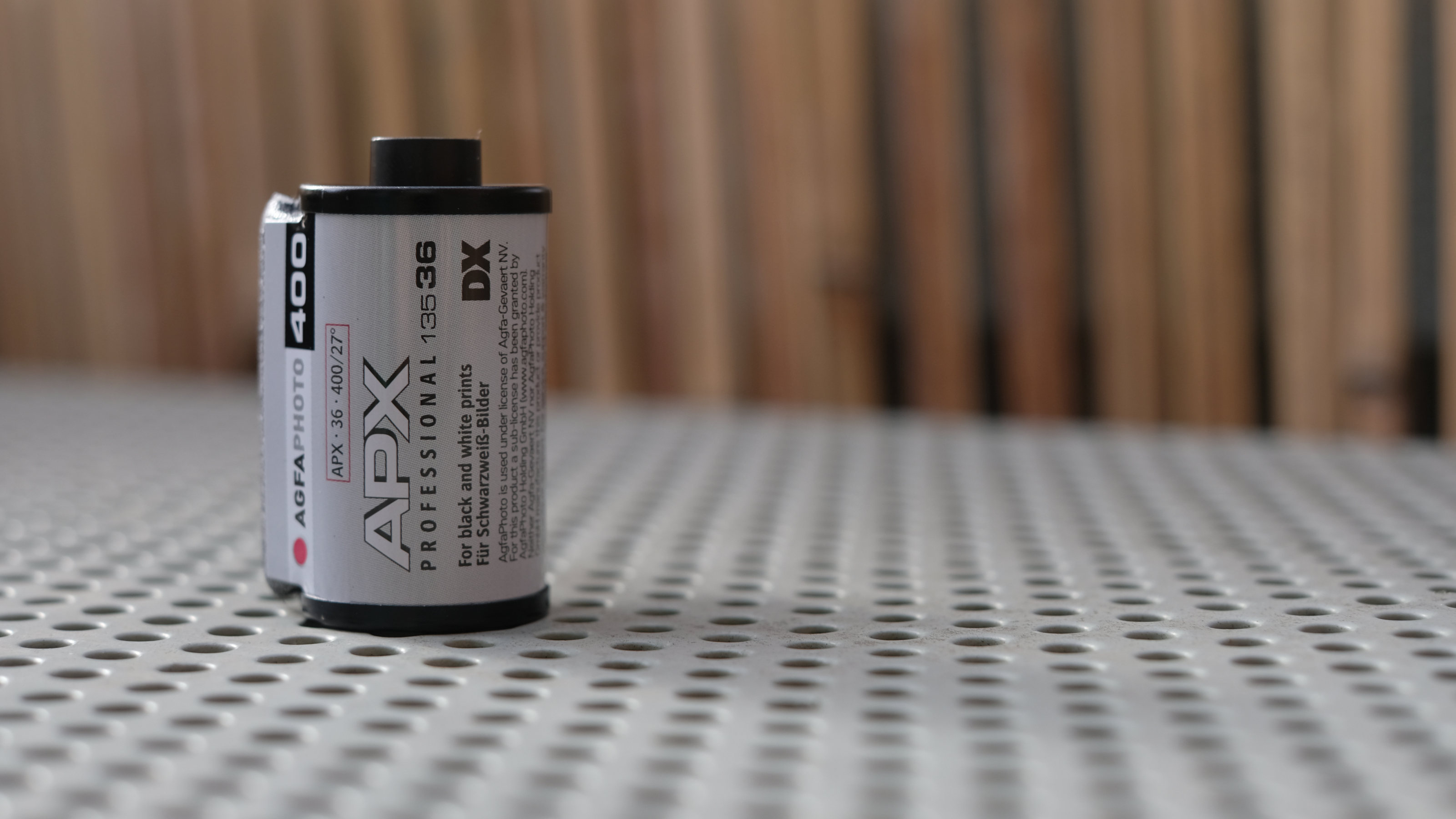 Photograph of AgfaPhoto APX 400 35mm film roll