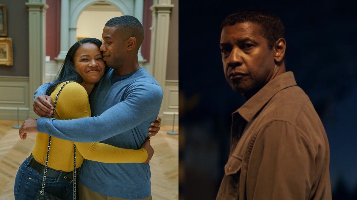 Chante Adams and Michael B Jordan in A Journal for Jordan and Denzel Washington in The Equalizer 2