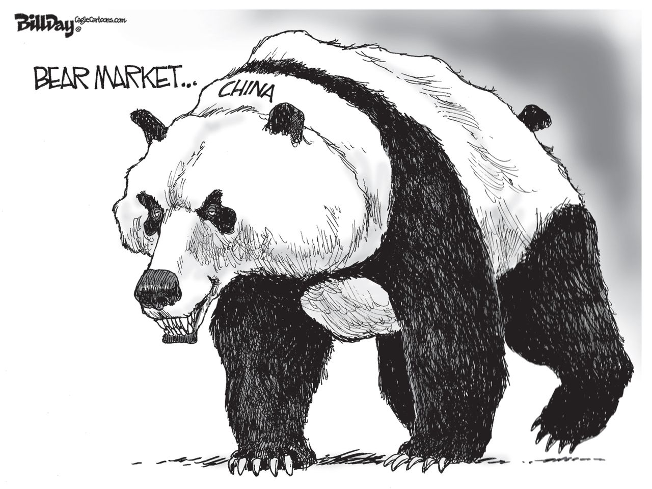 Editorial cartoon World China Stock Market