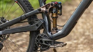 Shock detail on the Norco Optic C1 MTB