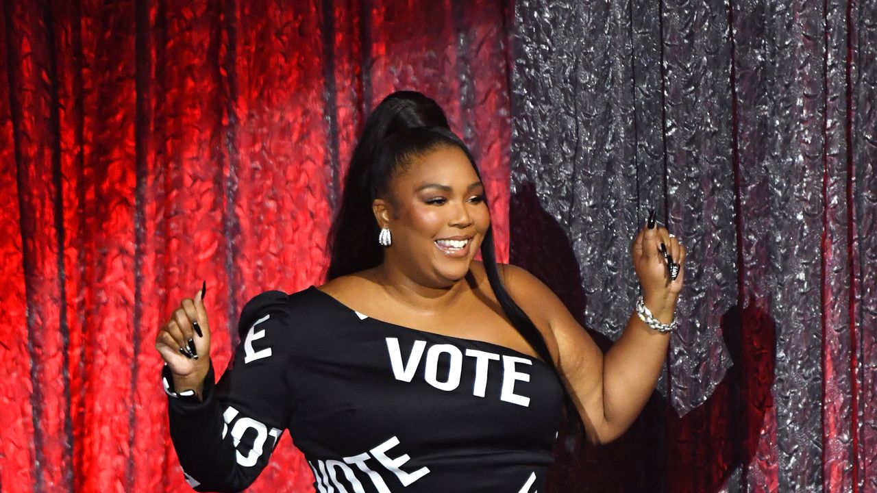 Lizzo accepts the Top Song Sales Artist Award onstage at the 2020 Billboard Music Awards, broadcast on October 14, 2020 at the Dolby Theatre in Los Angeles, CA.