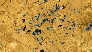 Titan's surface sports many small lakes, which scientists studied in two new papers.