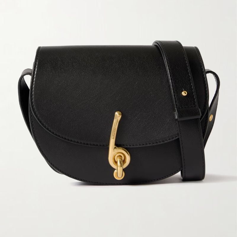 Burberry, Small Textured-Leather Shoulder Bag