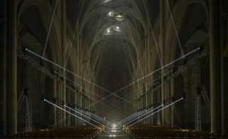 Jason Bruges Studio is behind this site specific, dramatic light installation at the nave of York Minster