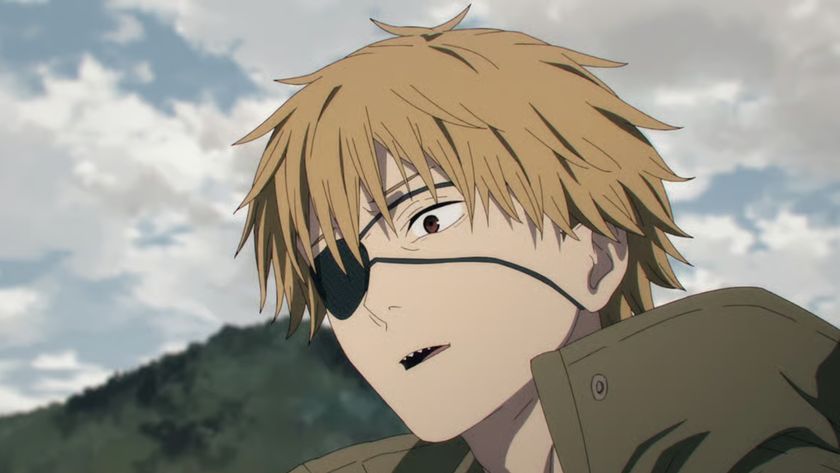 Denji with an eyepatch in Chainsaw Man