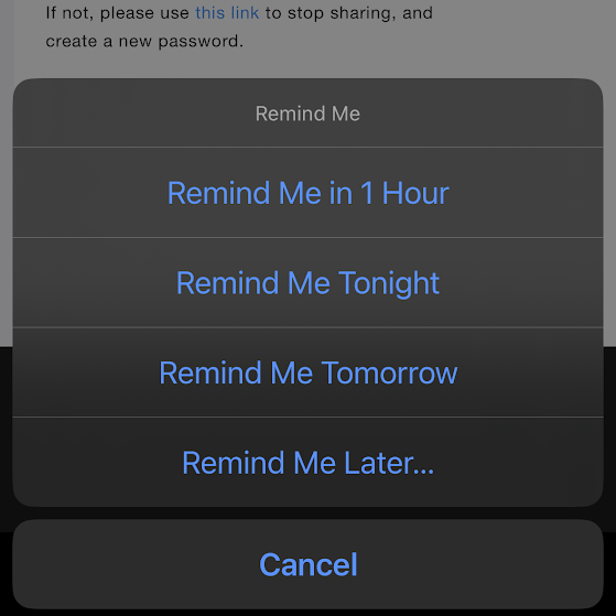 How to use email reminders on iPhone