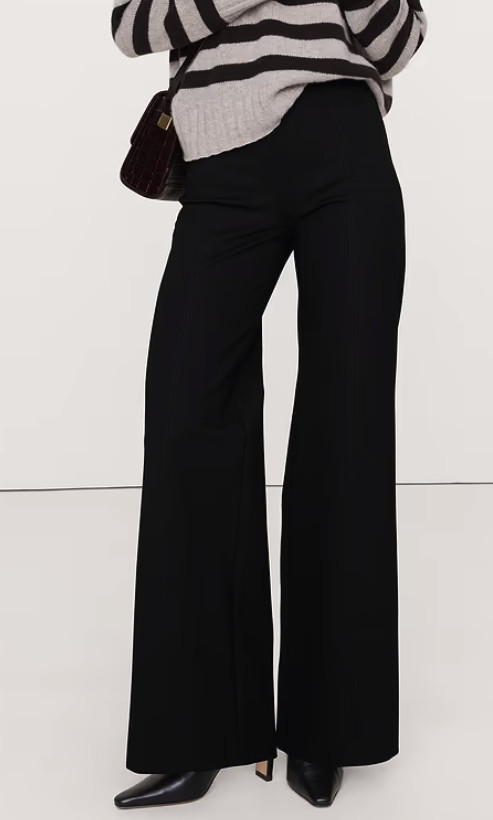 Banana Republic, High-Rise Wide-Leg Everywhere Ponte Pull-On Pant