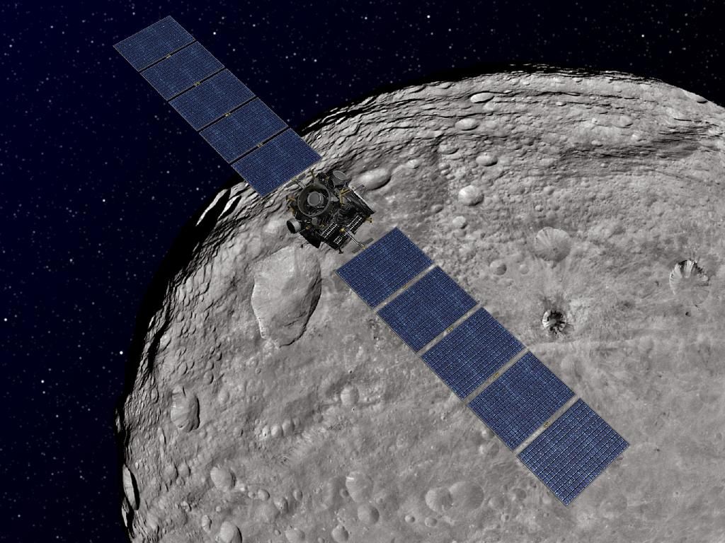 Dawn Orbiting Vesta