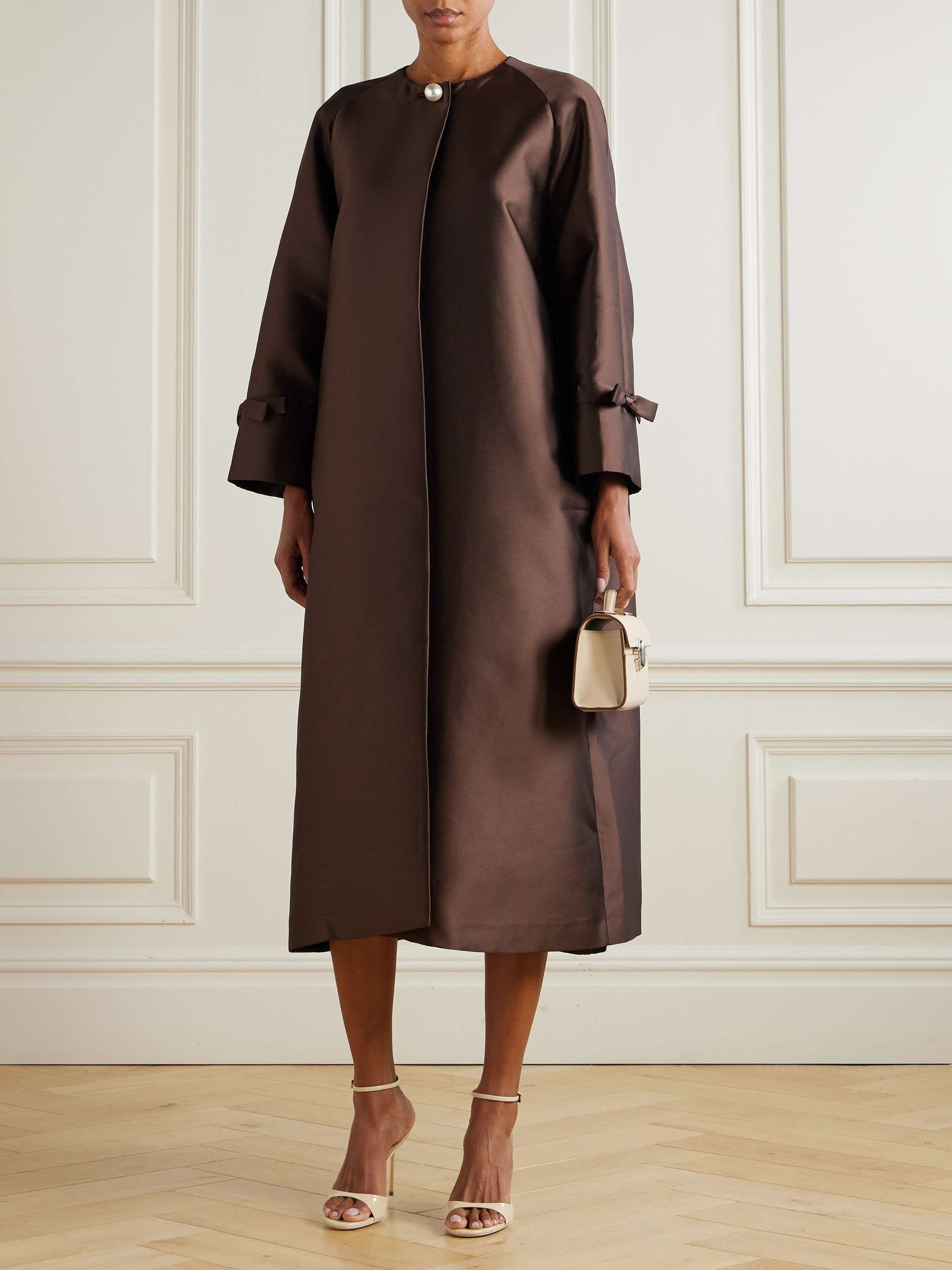 David Satin-Twill Coat