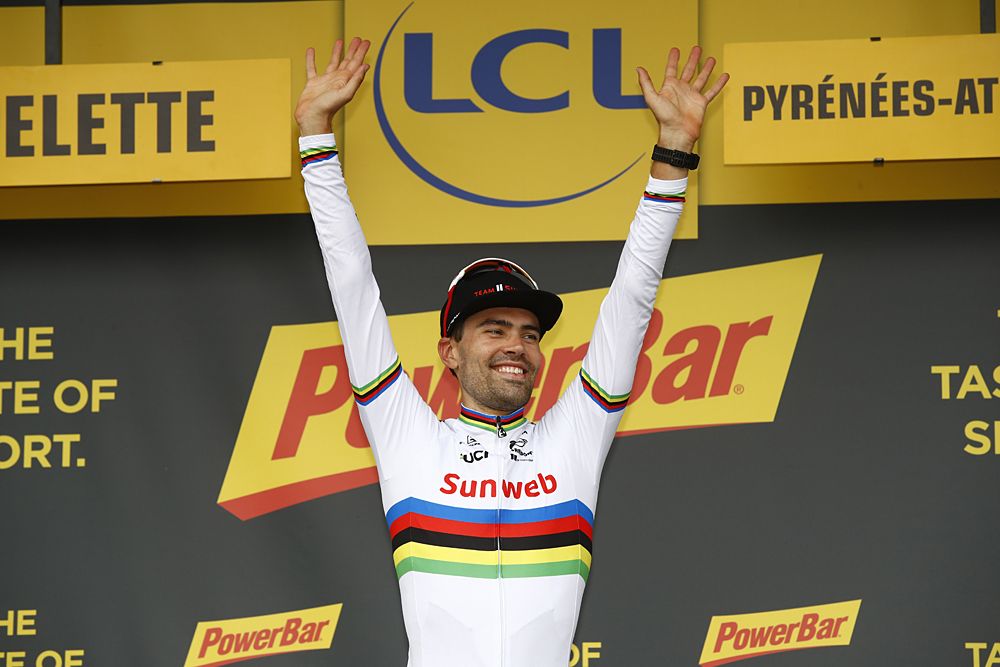 Tom Dumoulin (Sunweb) wins the stage 20 time trial at the Tour de France