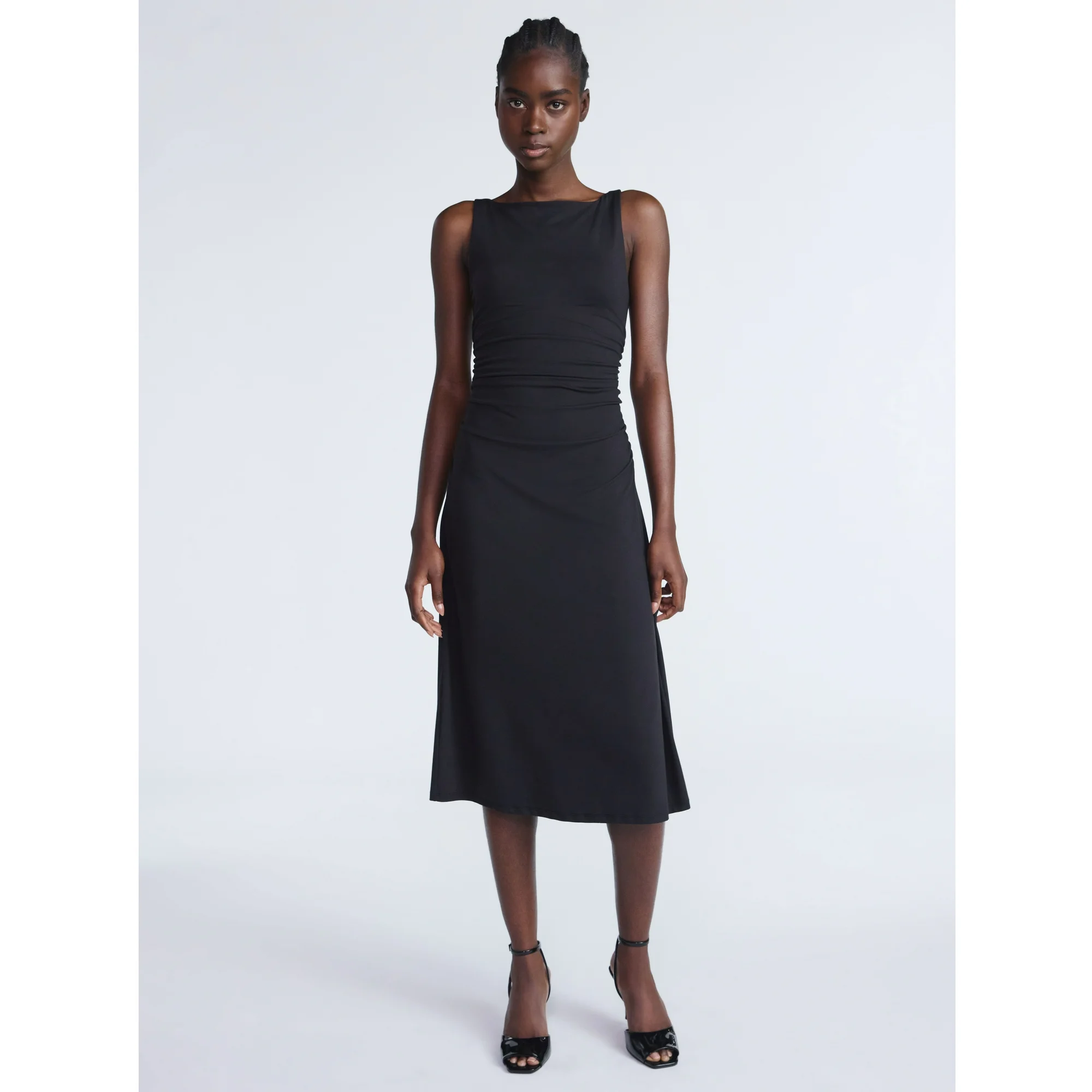 Scoop, Sleeveless Contour Midi Dress