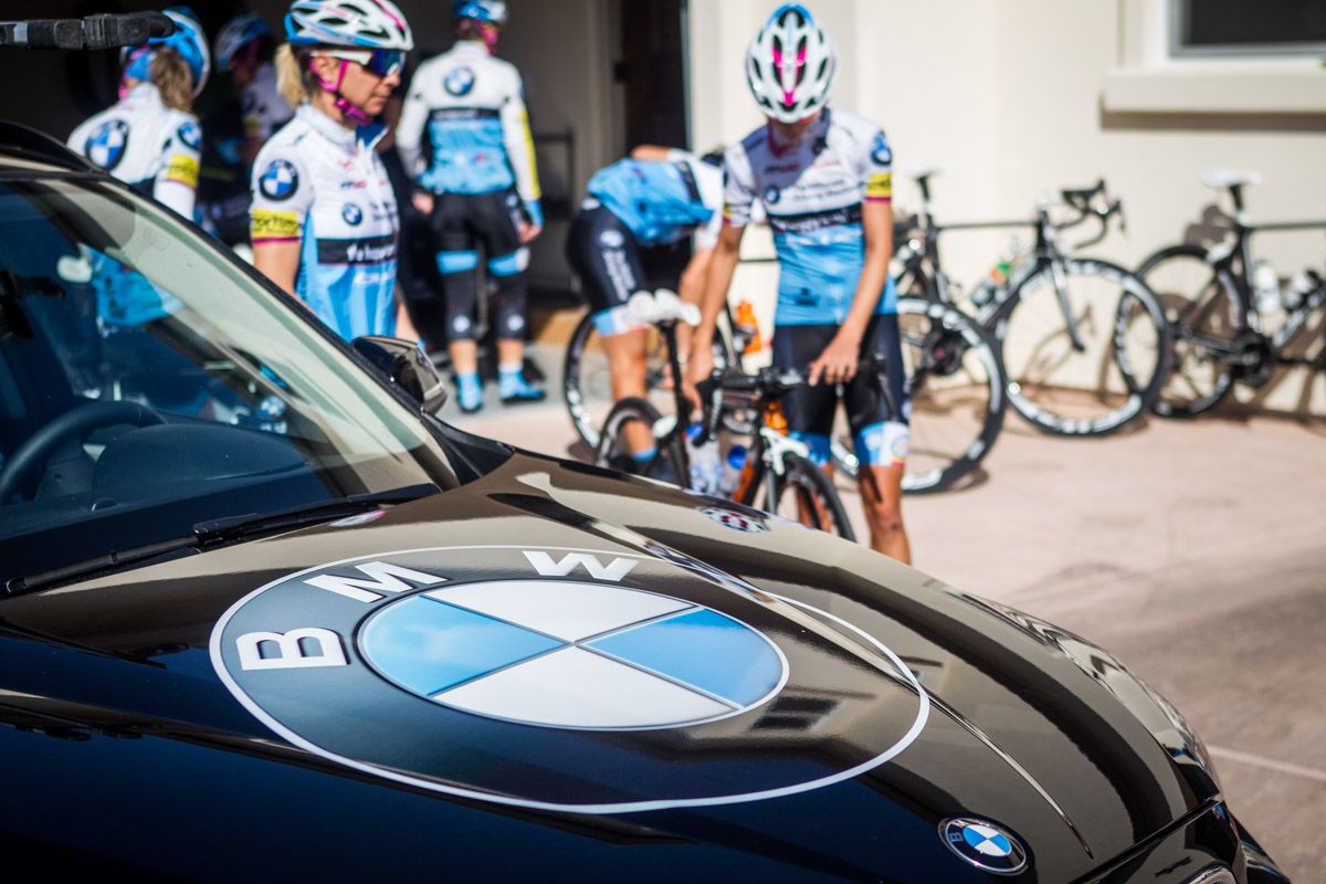 BMW provides the shine new team car.
