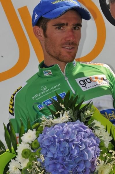 Romain Feillu (Vacansoleil) leads the points classification.
