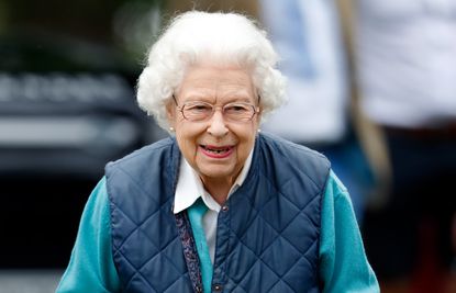 Queen Elizabeth II attends day 3 of the Royal Windsor Horse Show in Home Park