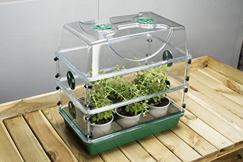 Earlygrow Mpl50119 Medium Shatter Proof Propagator With Height Extender Sets (medium W/two Extender Sets)