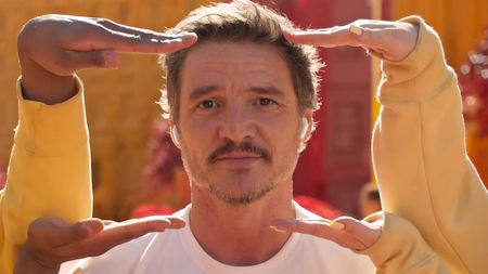 Pedro Pascal in Apple's Someday ad promoting the AirPods 4 with Active Noise Cancellation.