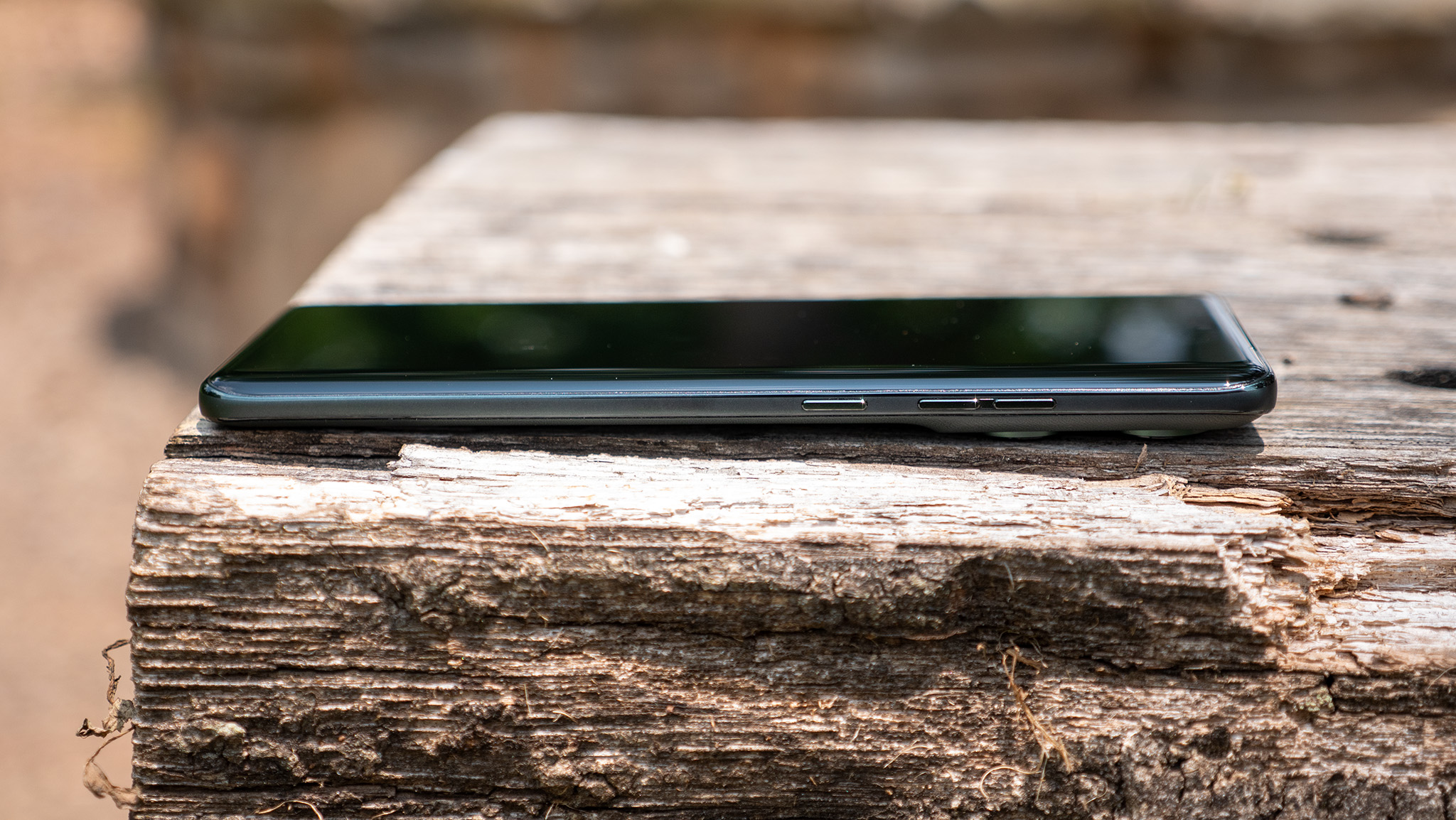 The power and volume buttons on the right side of the Motorola Edge 2025