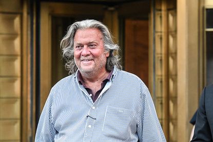 Former White House Chief Strategist Steve Bannon exits the Manhattan Federal Court.