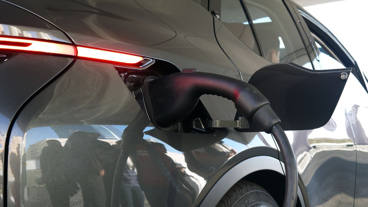 It's an electric car, so you'll need to plug in to top up