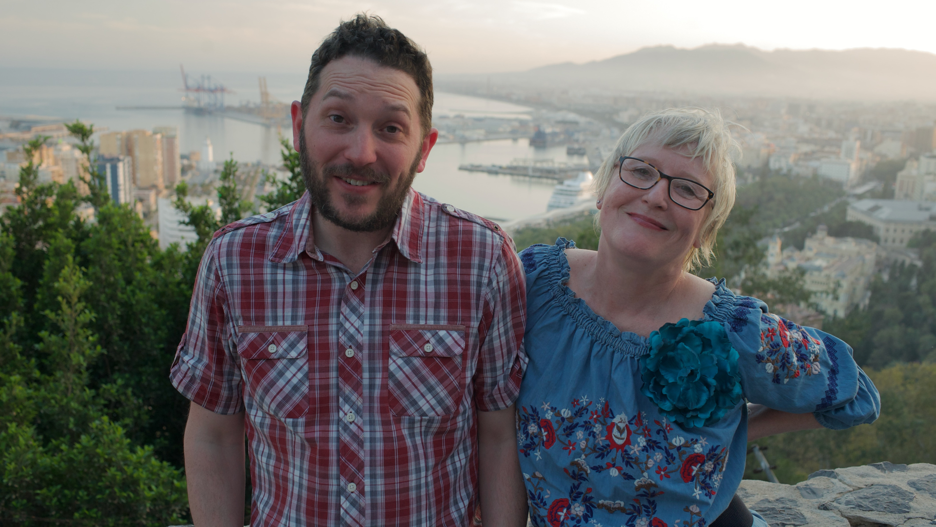 John Richardson with mother-in-law, Gill Adams