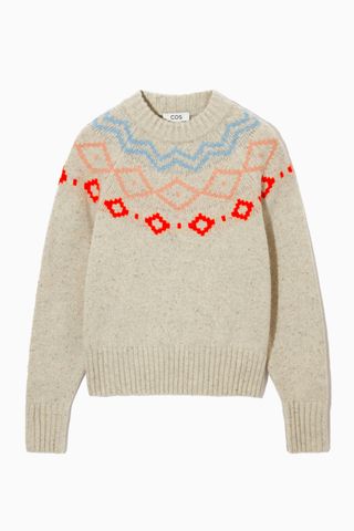 COS Fair Isle Merino Wool Sweater 