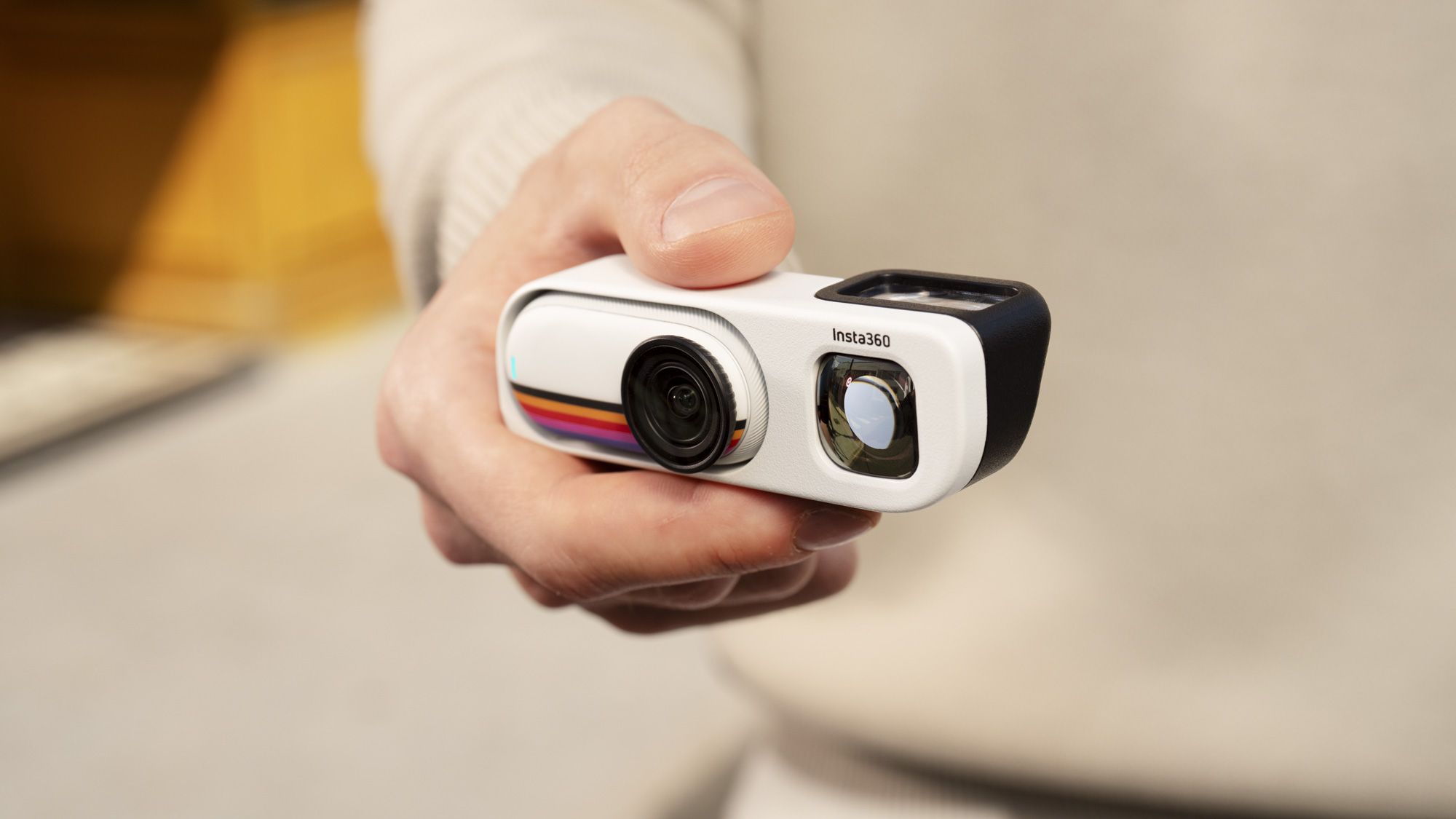 'As retro as digital video cameras get': Insta360's new bundle for the Go 3S includes an optical viewfinder for this tiny screenless action cam — and a cool new look