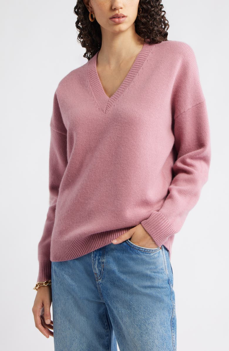 V-Neck Wool &amp;amp; Cashmere Sweater