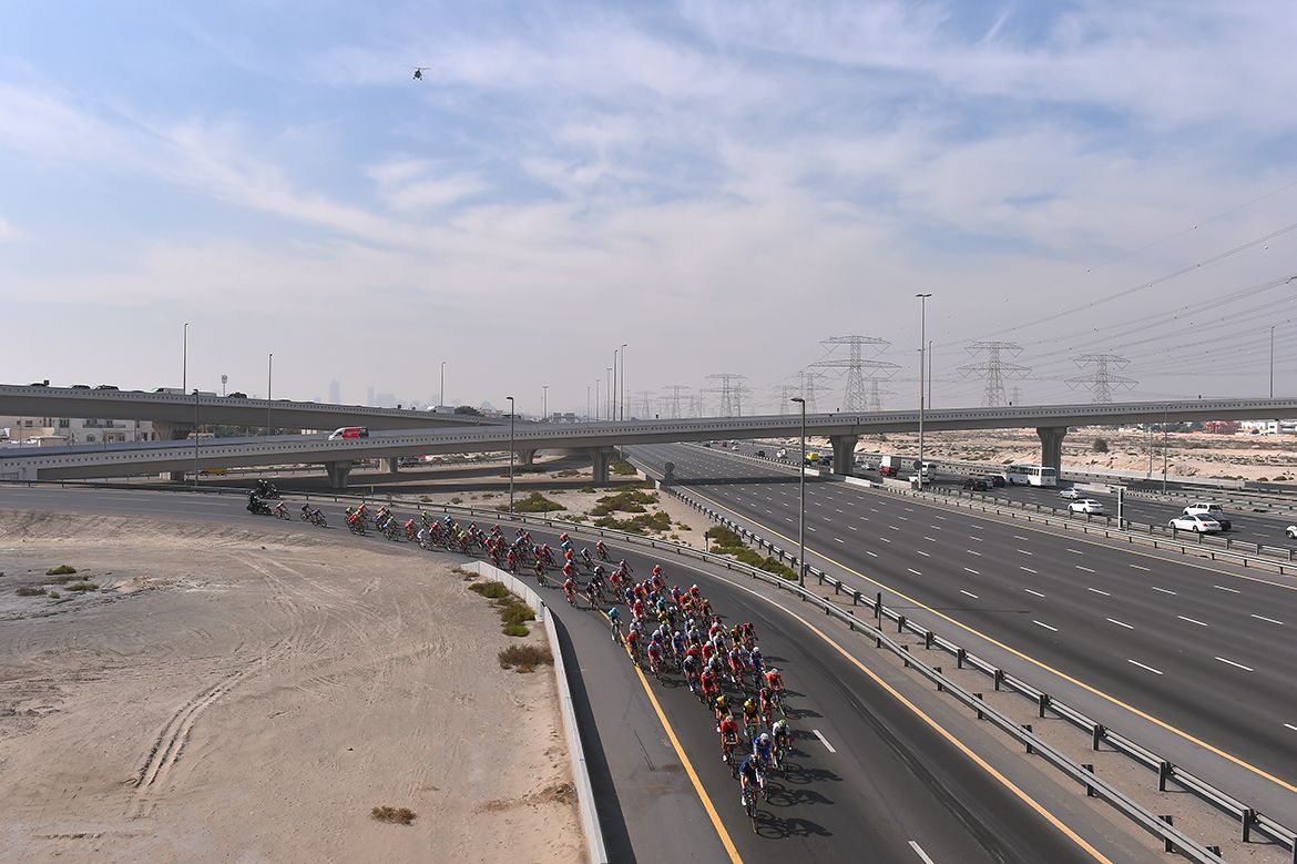 The roads were long and wide for the peloton