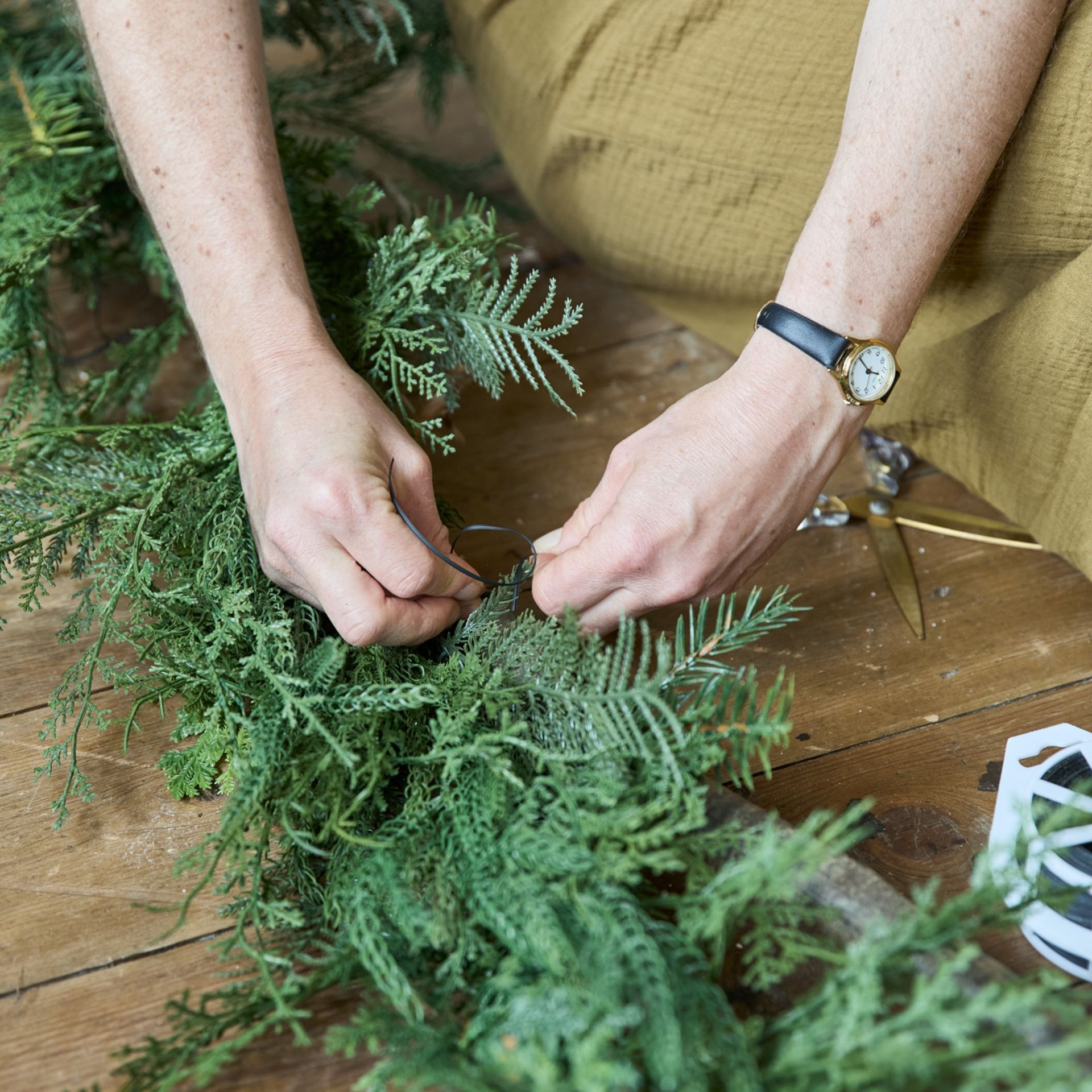 Homemade christmas garland