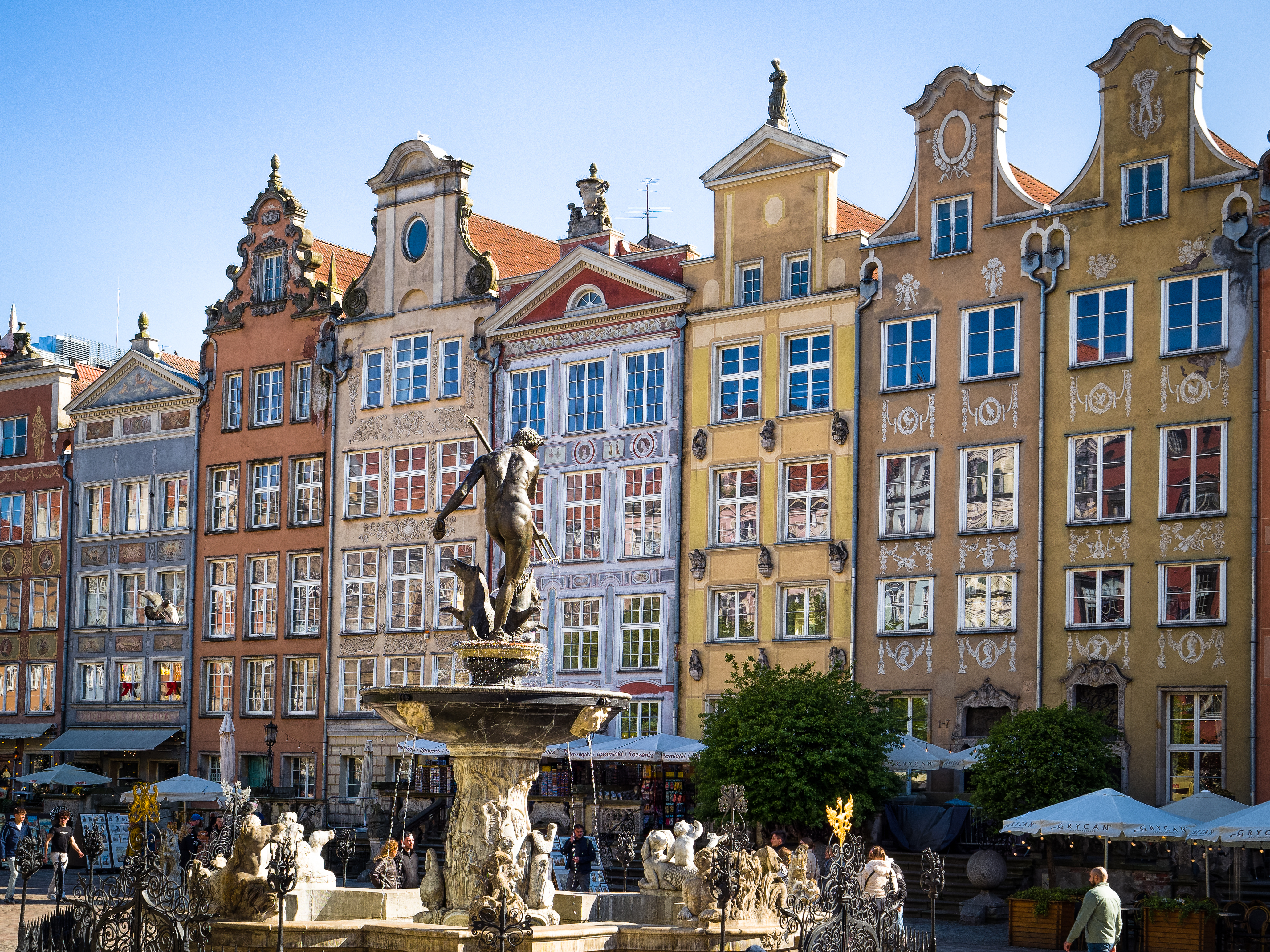 Neptune's Fountain in Gdansk