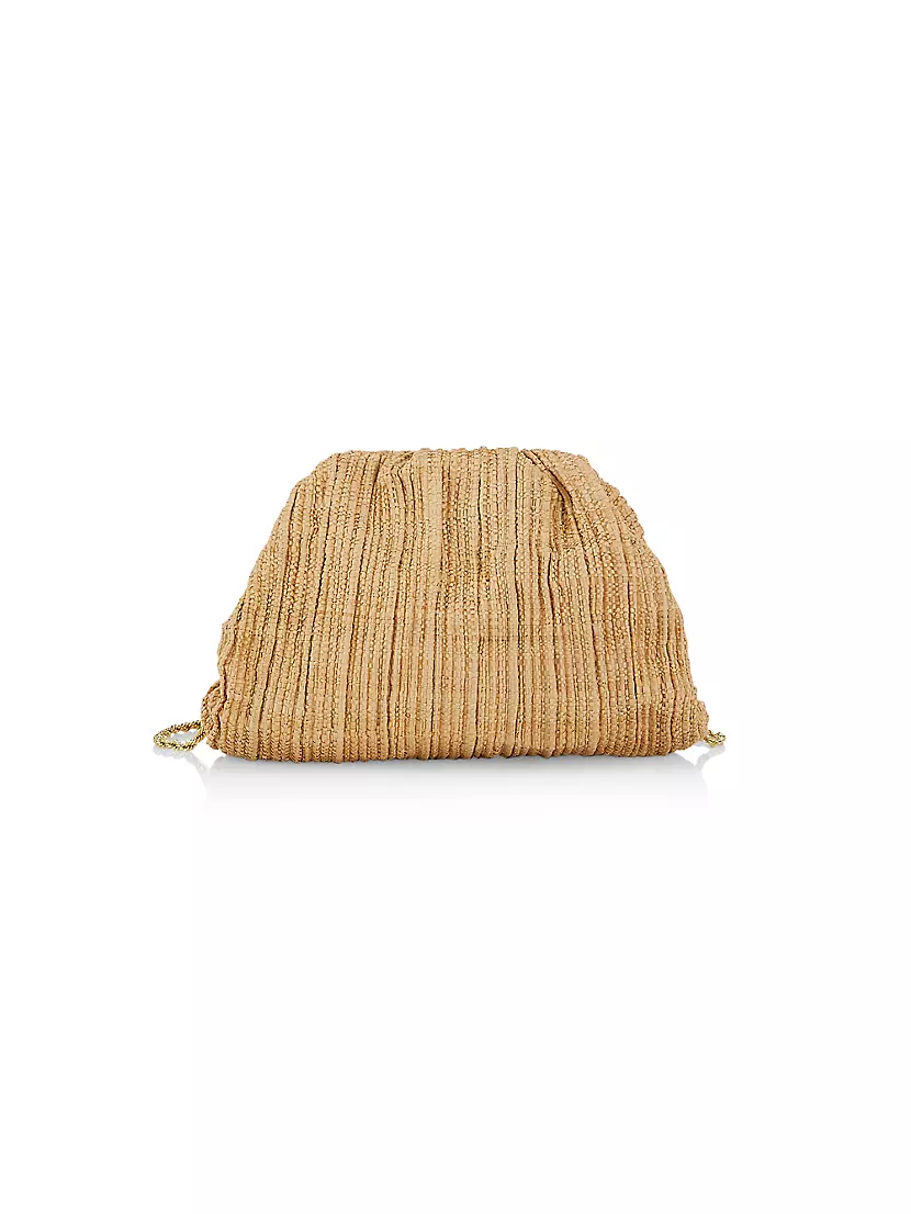 Small Bailey Raffia Clutch-On-Chain