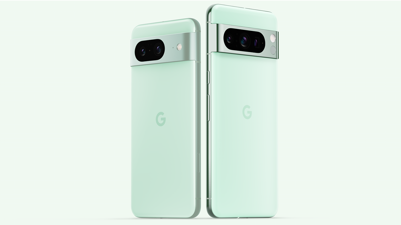 Google Pixel 8 Pro in Minty green