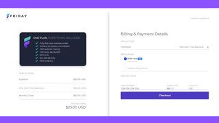Friday payment details page