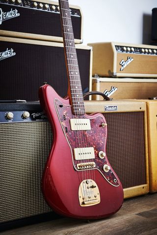 1965 Fender Jazzmaster in Candy Apple Red finish