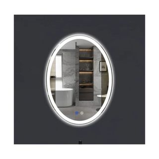 vanity mirror with lights, oval shape